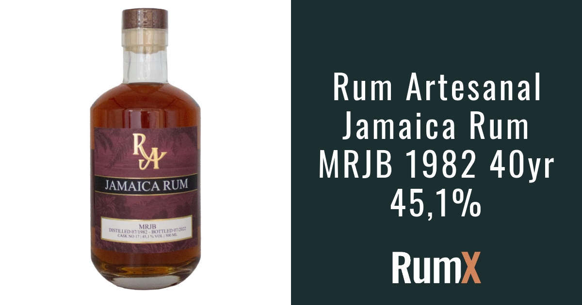 Rum Artesanal Jamaica 40YrOld MRJB 45.1 RX11744 RumX
