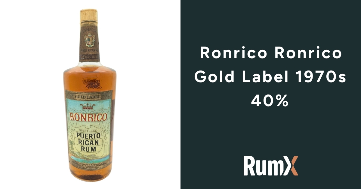 Ronrico Ronrico Gold Label 1970s 40% | RumX
