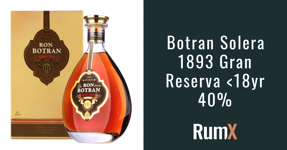 Botran Solera 1893 Gran Reserva <18yr 40% - | RumX