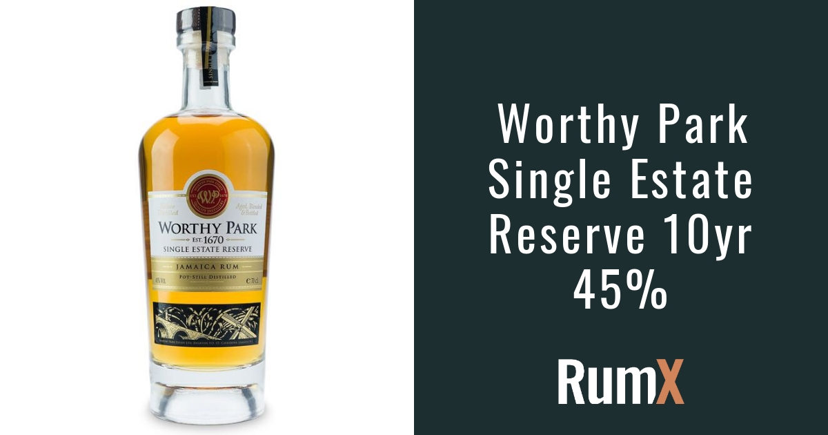 Worthy Park Single Estate Reserve 10yr 45% | RumX