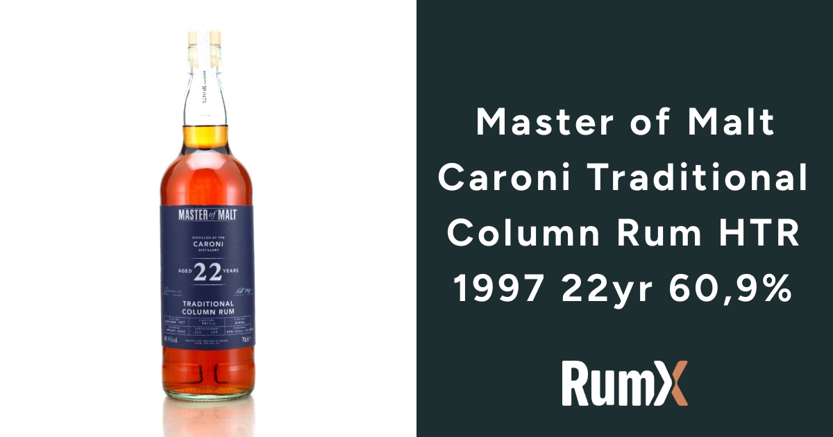 Master of Malt Caroni Traditional Column Rum HTR 1997 22yr 60,9