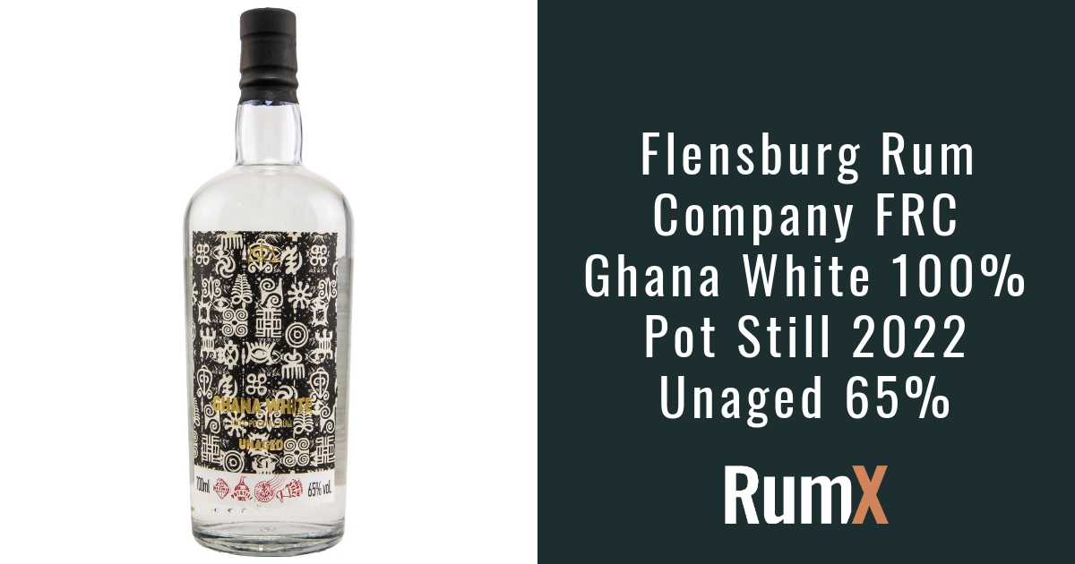 Flensburg Rum Company FRC Ghana White 100 Pot Still 2022 Unaged 65
