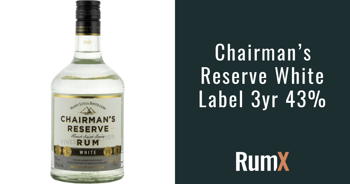 Chairman\'s Reserve White Label 3yr 43% | RX3819 | RumX