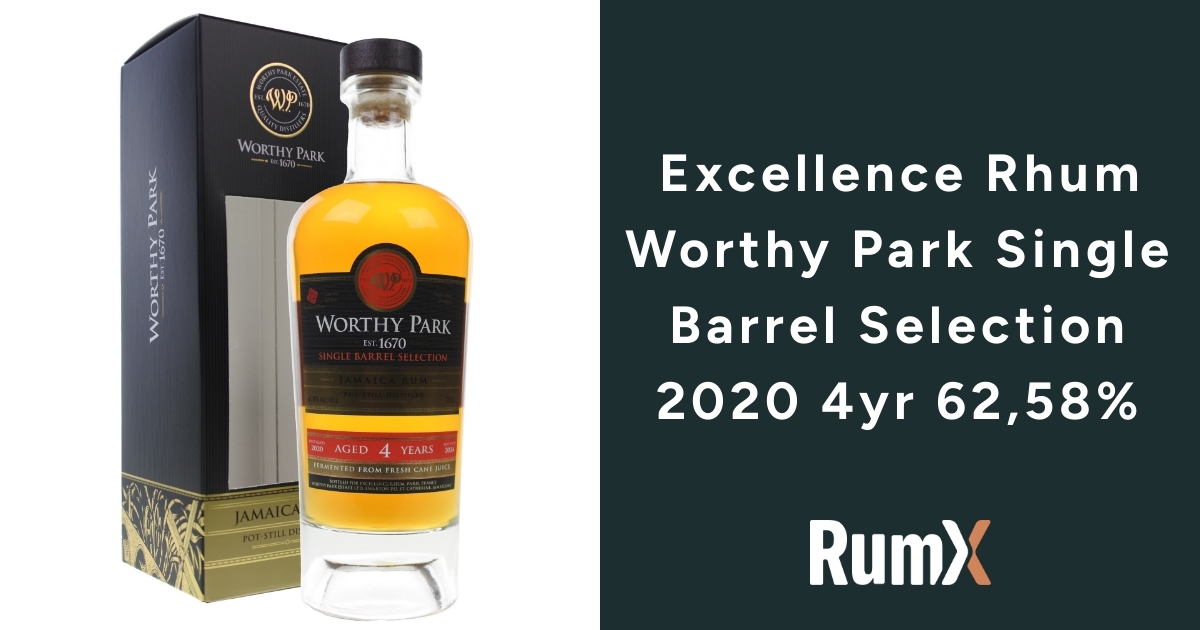 Excellence Rhum Worthy Park Single Barrel Selection 2020 4yr 62,58