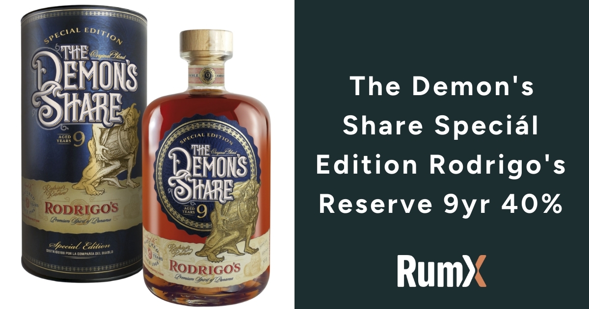 The Demon's Share Speciál Edition Rodrigo's Reserve 9yr 40% | RumX