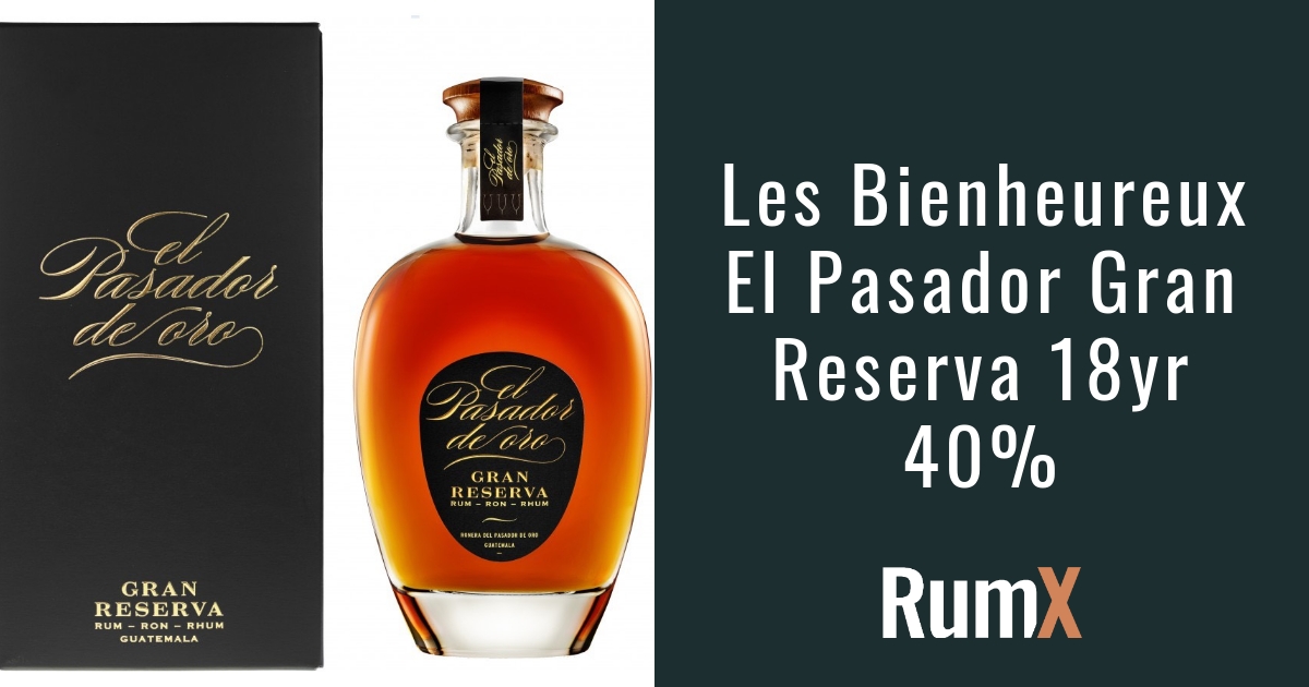El Pasador Gran Reserva 18-Year Rum - Rated 7.7 RX135