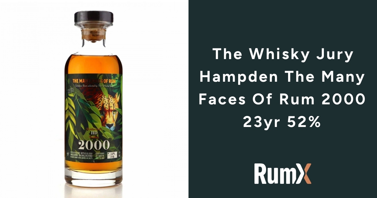 The Whisky Jury Hampden The Many Faces Of Rum 2000 23yr 52% | RumX