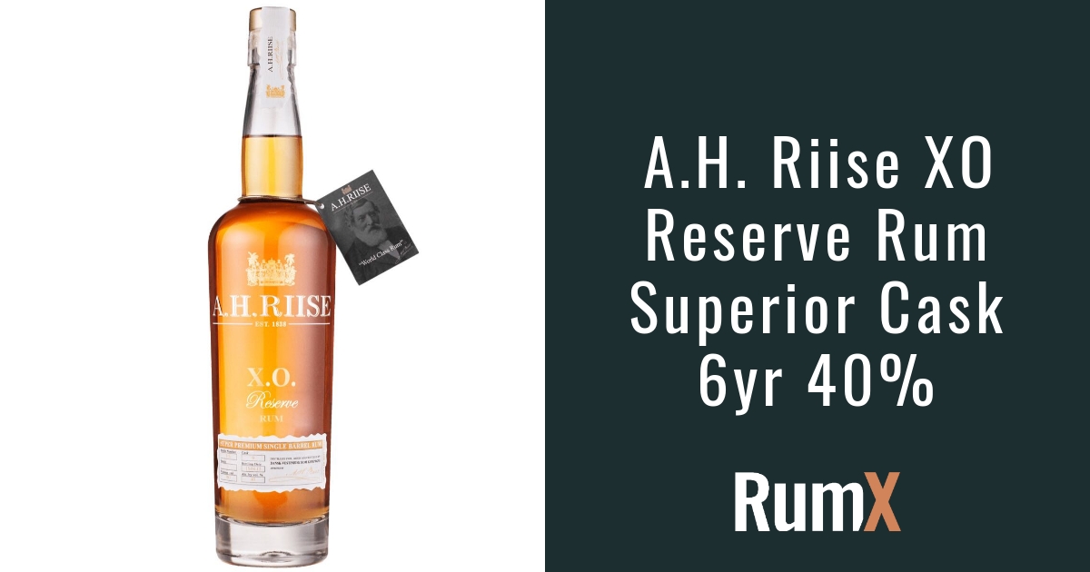 A.H. Riise XO Reserve Rum Superior Cask | RX85 | RumX