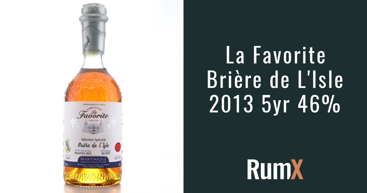 La Favorite - Vintage 2013 8 years Brut de barrels | Rum from Marti