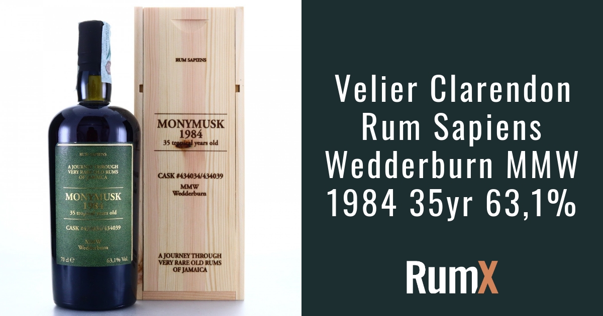 Velier Clarendon Rum Sapiens Wedderburn MMW | RX7295 | RumX