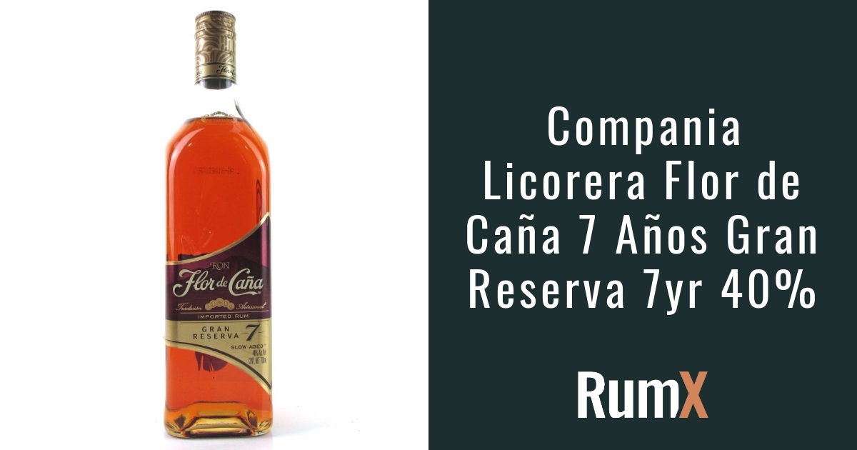 de Gran Reserva Años | Rated Rum - 7 Flor Caña RumX RX437 6.3