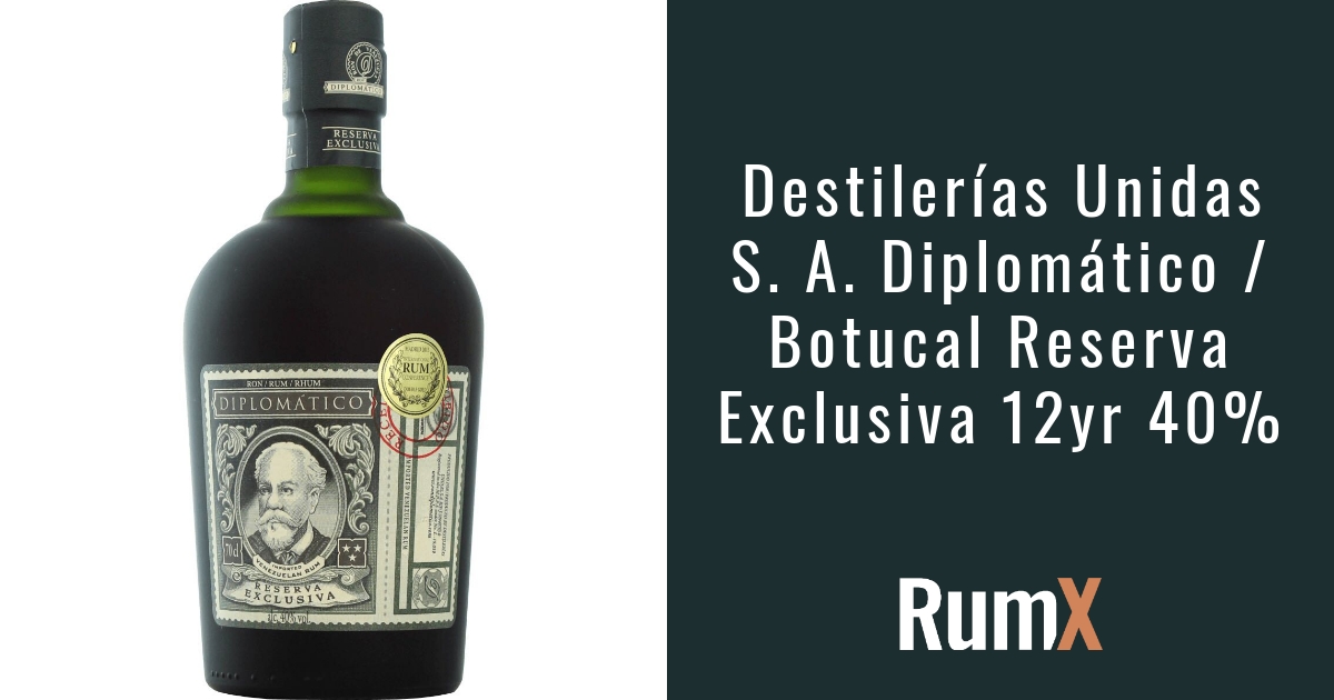 Diplomático Reserva Exclusiva Rum 12y - Rated 7.5 - RX3