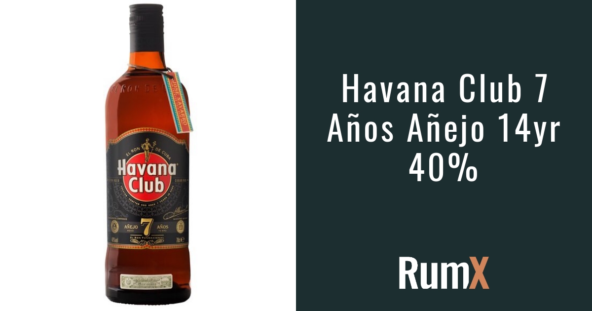 RX49 RumX | Reviews Club Añejo Havana 7 Rum - Años Expert