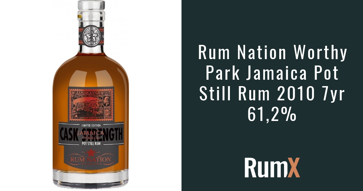 Rum Nation Worthy Park Jamaica Pot Still Rum 2010 7yr 61,2 RX2111 RumX