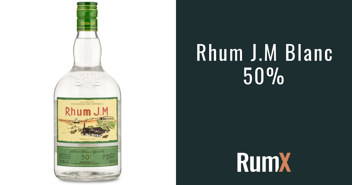 JM, Rhum Agricole Blanc, Rhum de Martinique en Bouteille de 70 cl