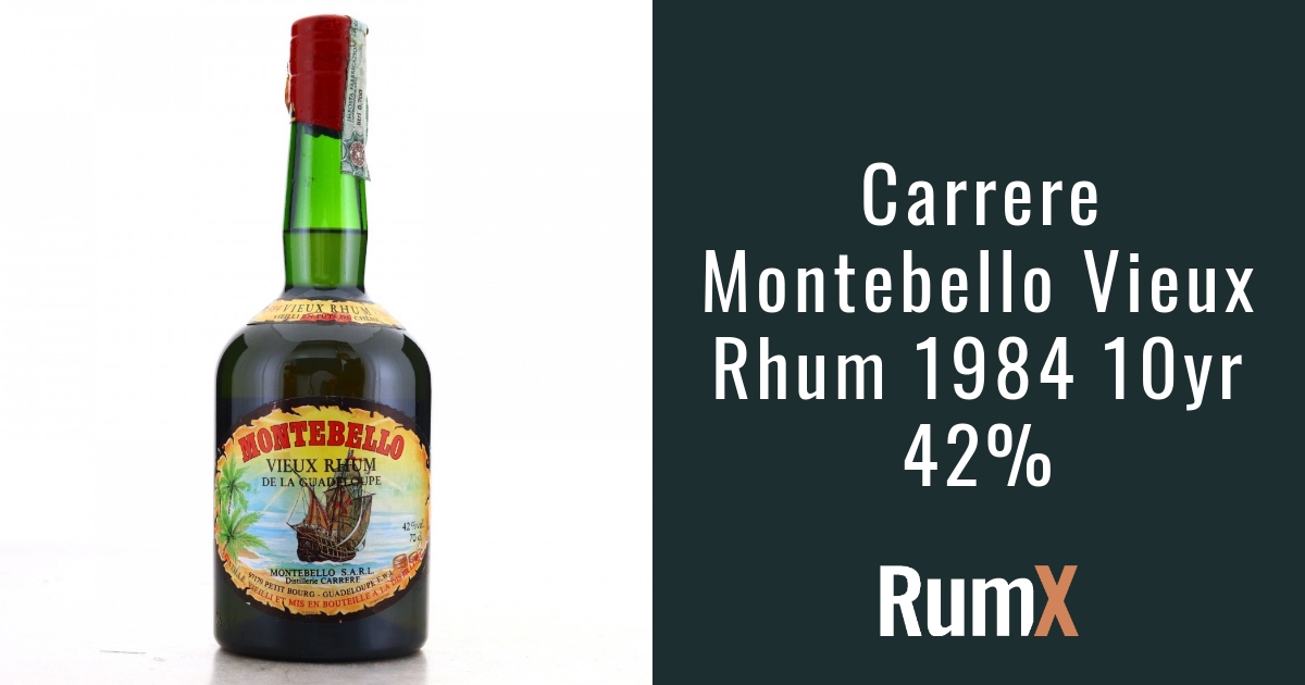 Carrere Montebello Vieux Rhum 1984 10yr 42%