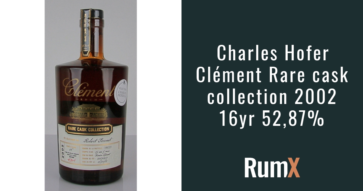 Charles Hofer Clément Rare cask collection | RX7118 | RumX