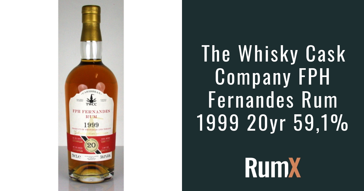 The Whisky Cask Company FPH Fernandes Rum 1999 20yr 59,1 RX9848 RumX