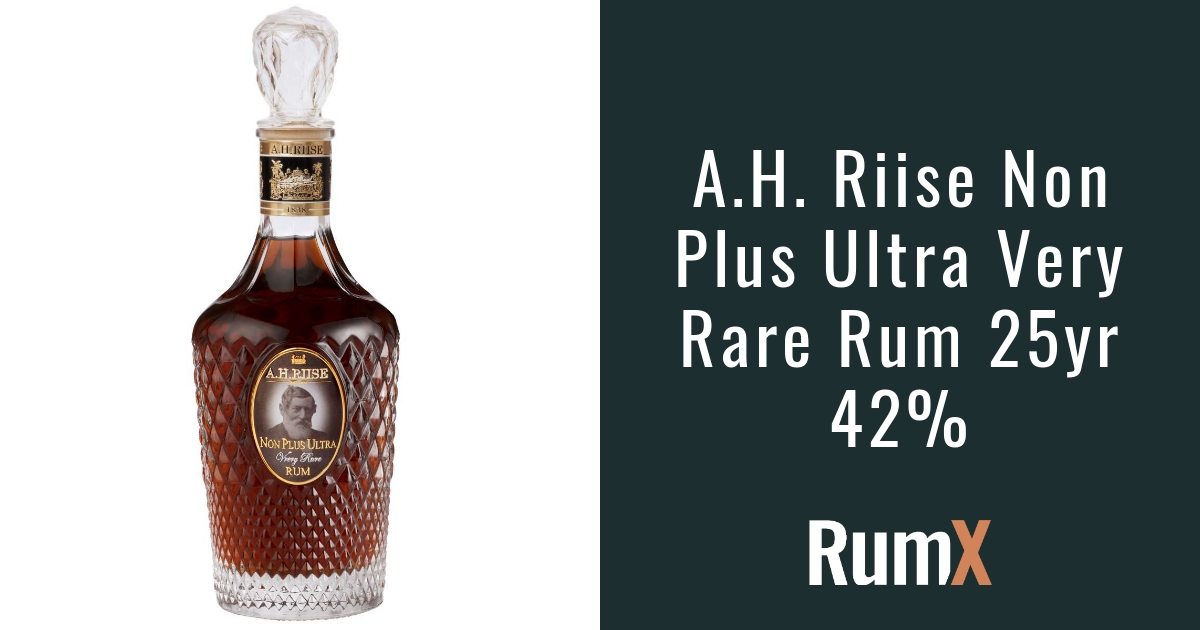 Plus Non 25yo A.H. Ultra 8.0 Riise RX22 Rum | - RumX