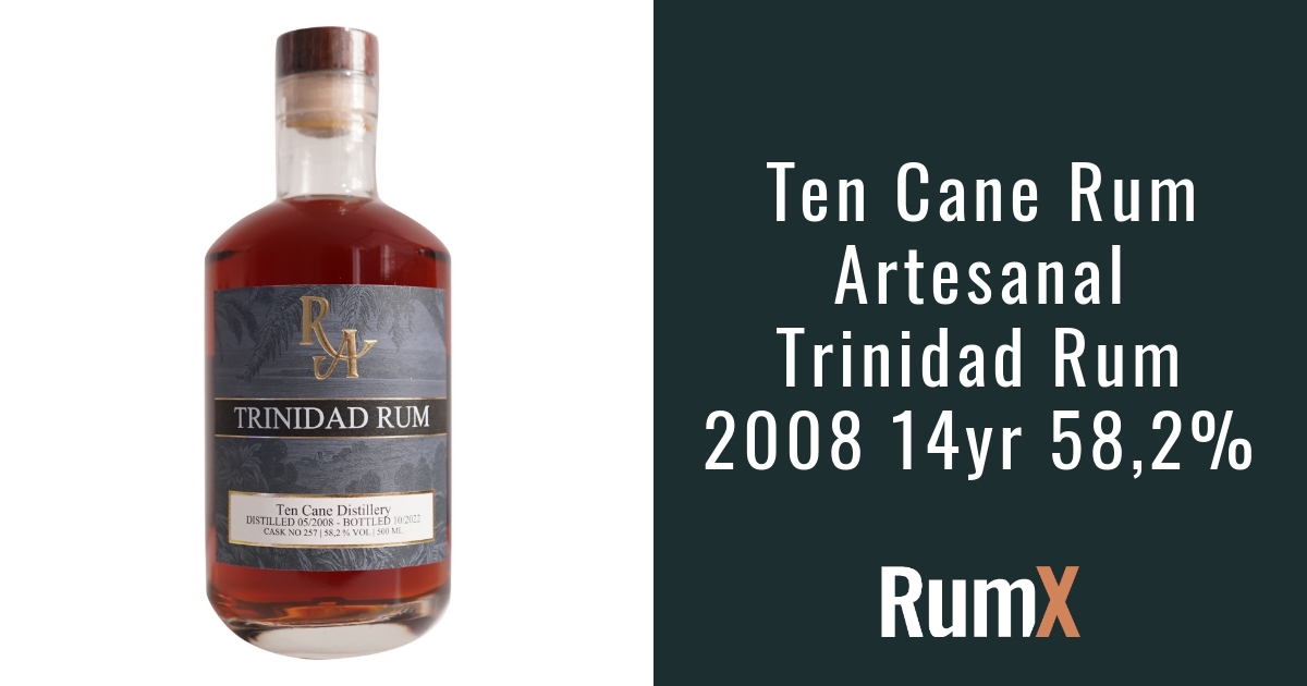Ten Cane Rum Artesanal Trinidad Rum 2008 14yr 58,2 RX12192 RumX