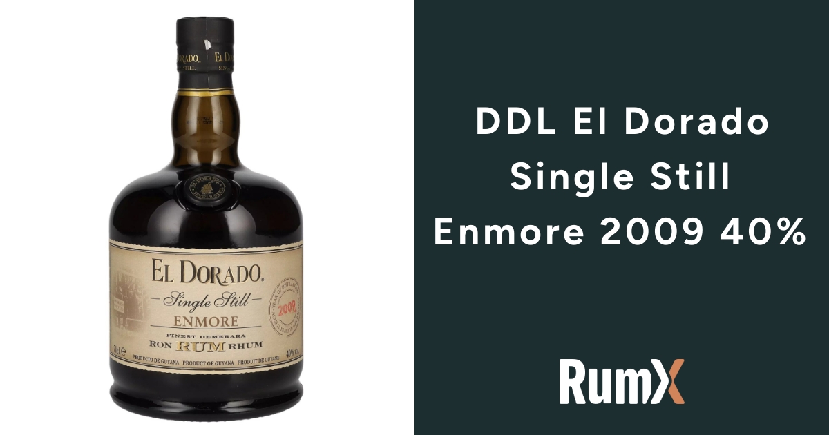 DDL El Dorado Single Still Enmore 2009 40% | RumX